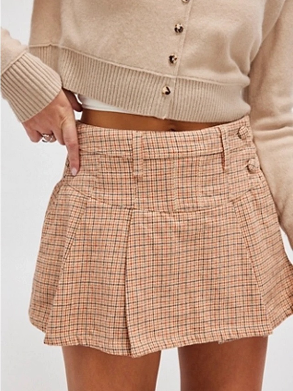 EUC free people Serena micro mini skirt